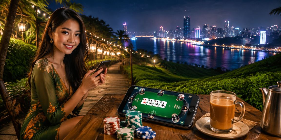 Pengguna Johor memainkan permainan kad Teen Patti secara dalam talian gaya Melayu