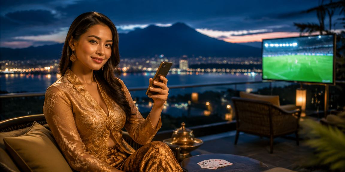 Peminat bola sepak berbaju kebaya dari Sabah mengakses taruhan sukan dalam talian